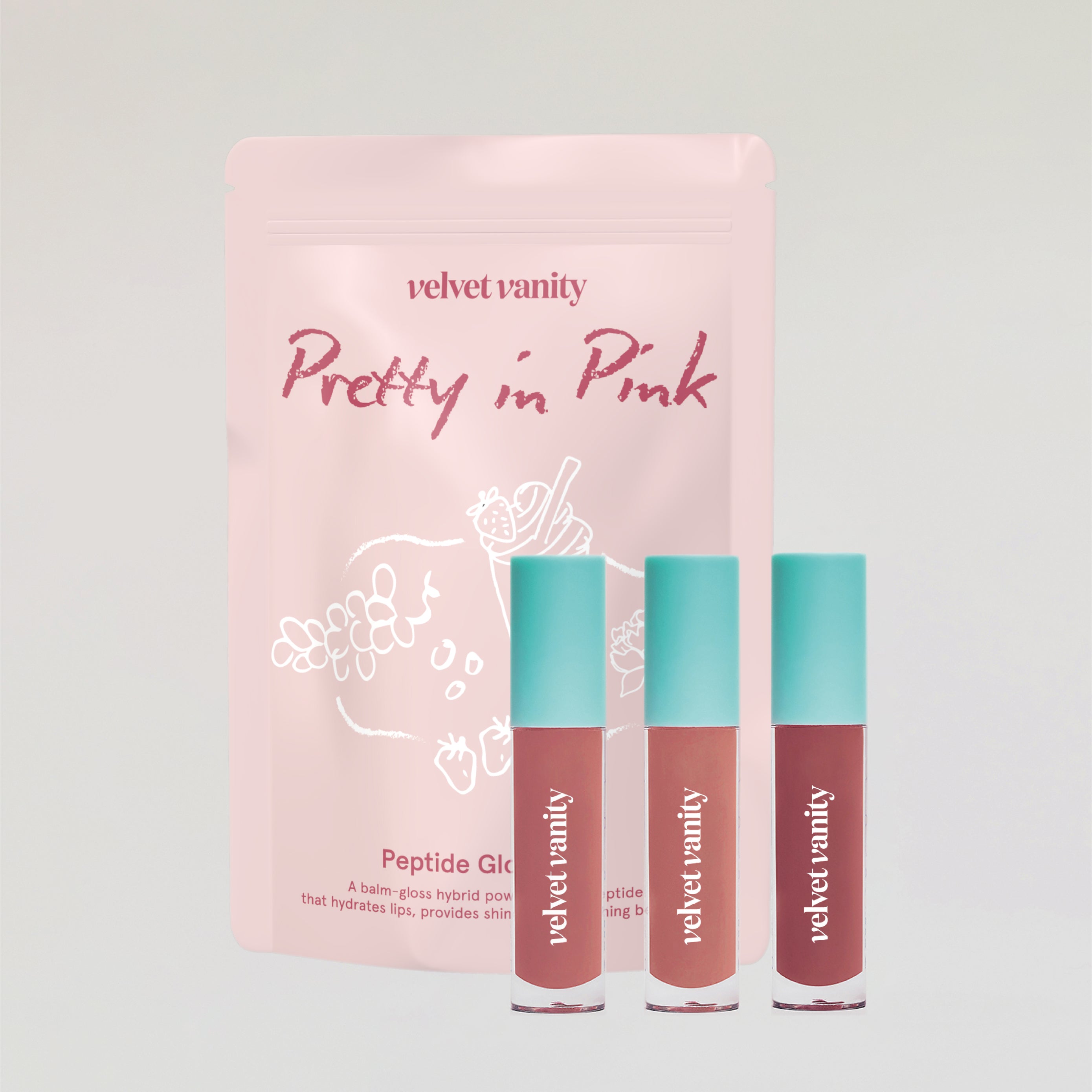Pretty in Pink Vol.3 Peptide Glo Lip Oil Set